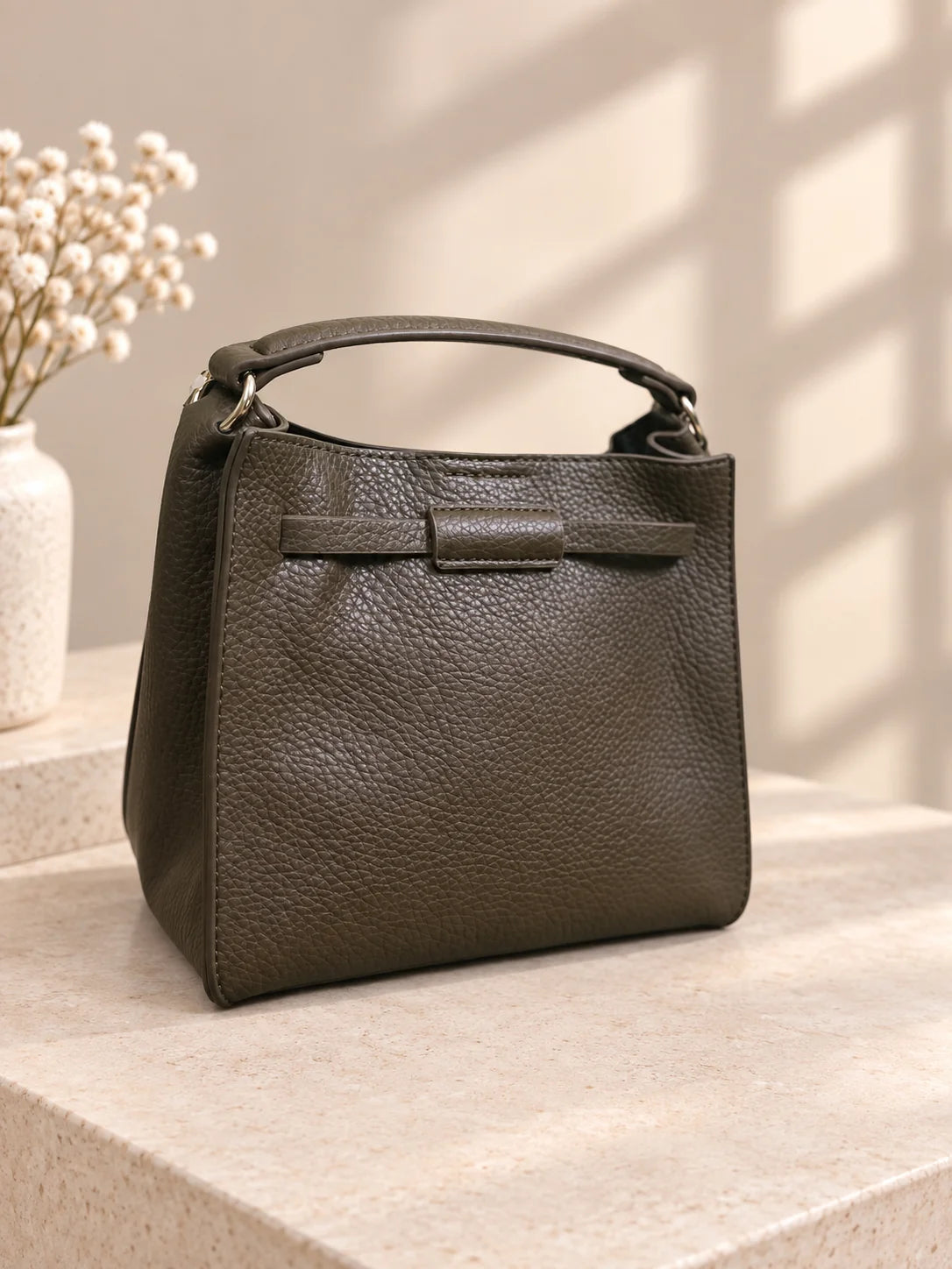 Costas da bolsa Éclat verde azeitona